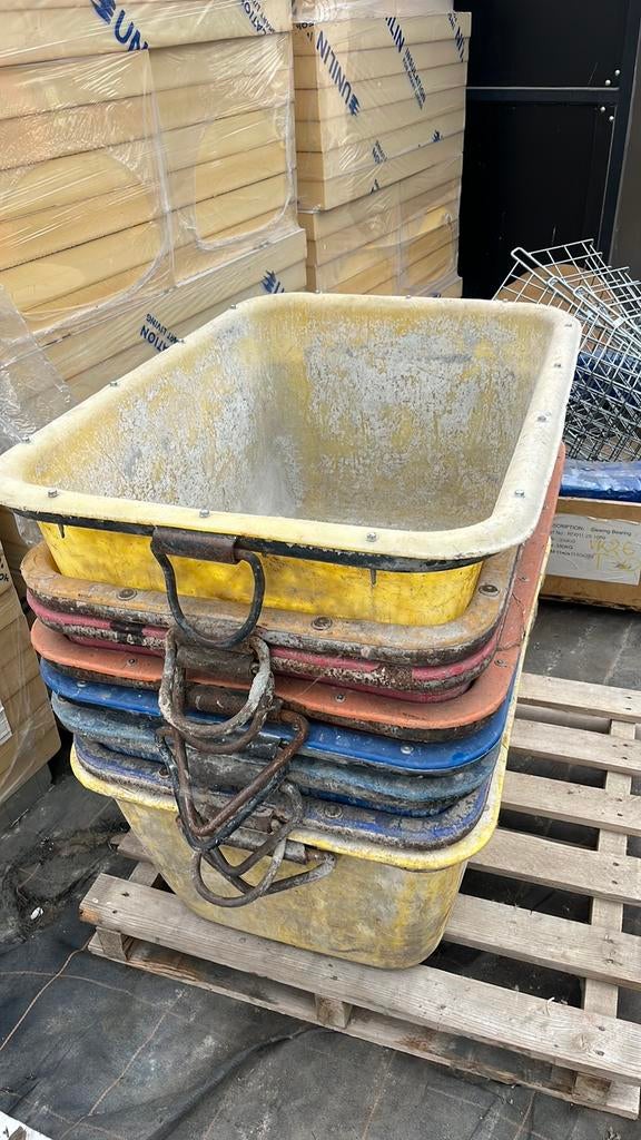 Mortelbakken 200l, Doe-het-zelf en Bouw, Ophalen of Verzenden, Zo goed als nieuw