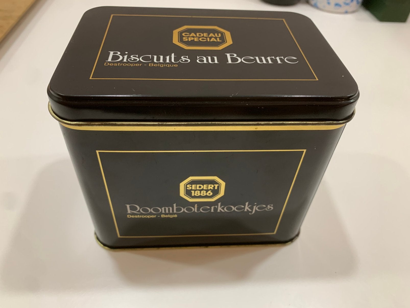 Boîte à biscuits, Collections, Boîte en métal, Enlèvement ou Envoi, Utilisé, Biscuits