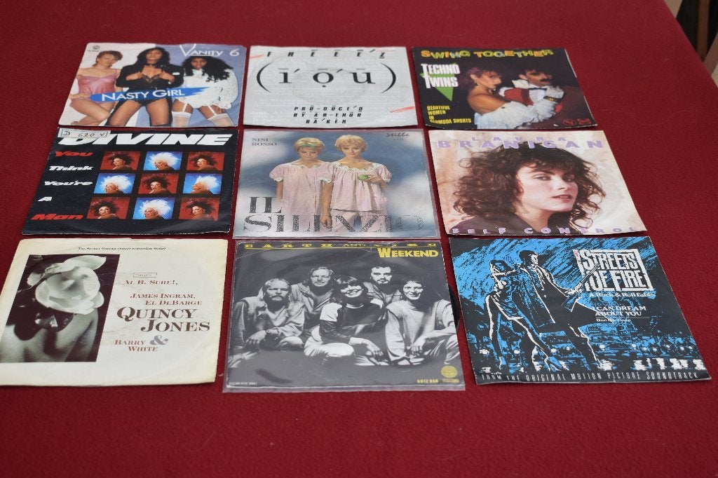 vinylsingels uit de jaren 60/70/80, Cd's en Dvd's, Vinyl | Hiphop en Rap, Ophalen of Verzenden, Zo goed als nieuw, 7 inch