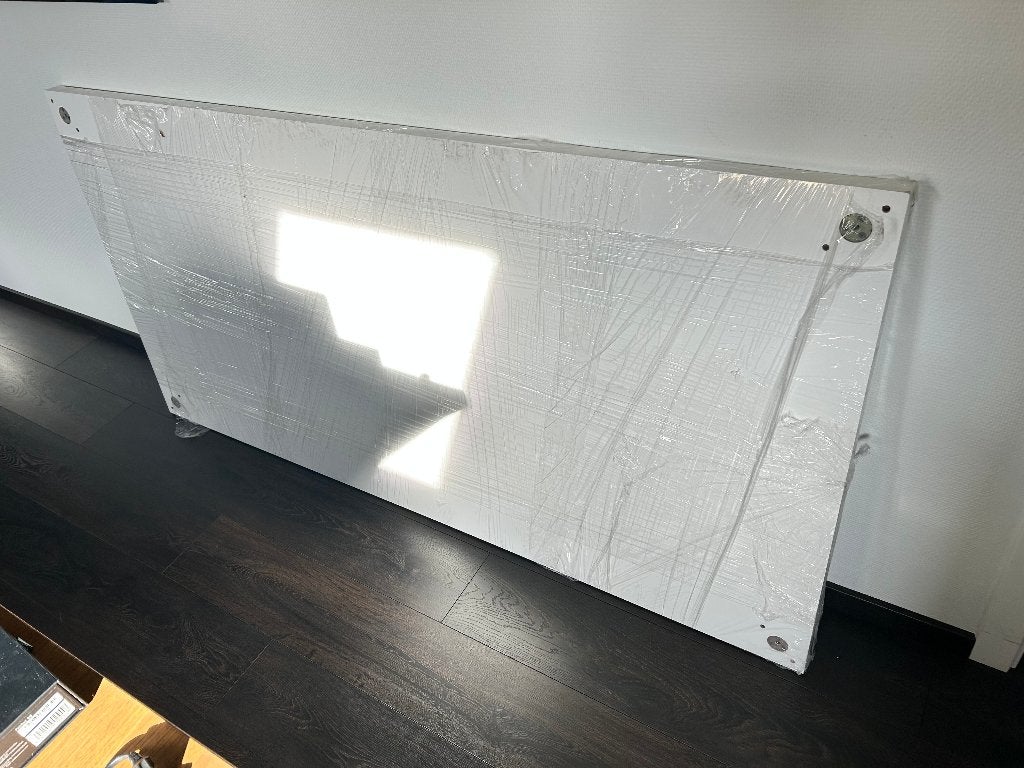 Hoogglans witte eettafel 180 x 90 cm, Huis en Inrichting, Ophalen, Gebruikt, Hoogglans wit, 50 tot 100 cm
