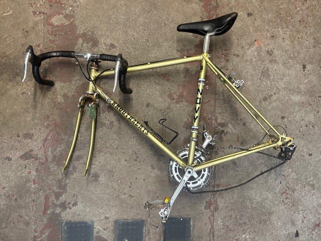 Vintage koersfiets NOVY Reynolds 531–Shimano 600, Autres marques, Frein sur jante, 49 à 53 cm, Enlèvement