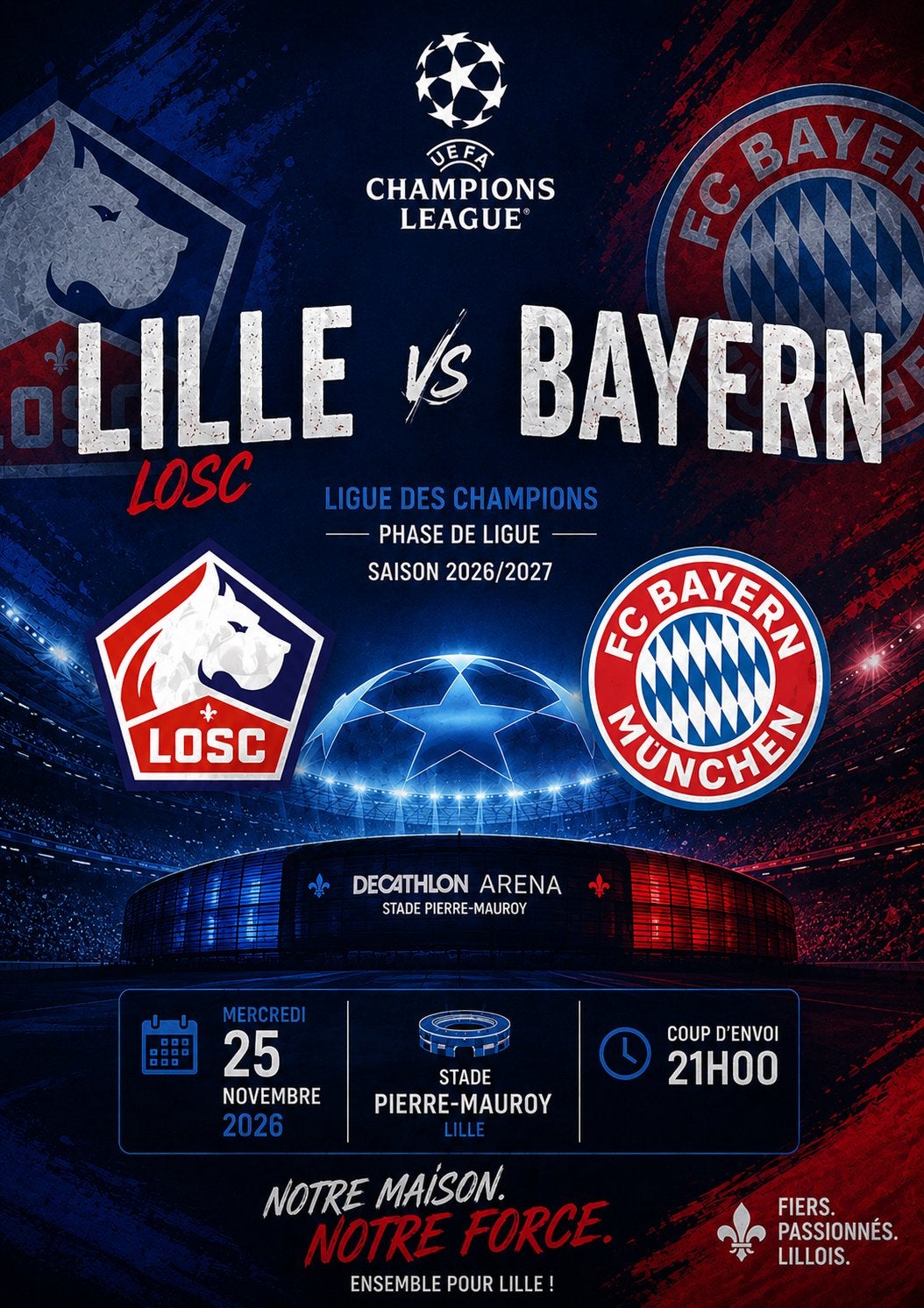 Losc vs Bayern, Tickets & Billets