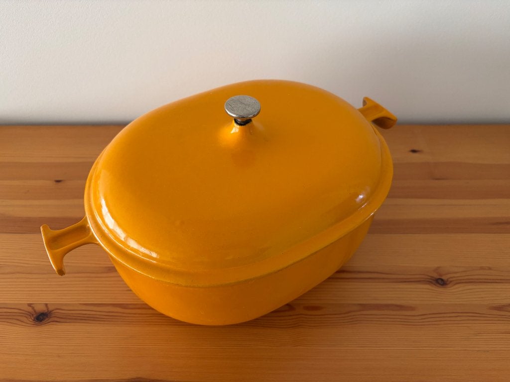 Cocotte 29 Le Creuset, Maison & Meubles, Avec couvercle, Le Creuset, Enlèvement, Utilisé