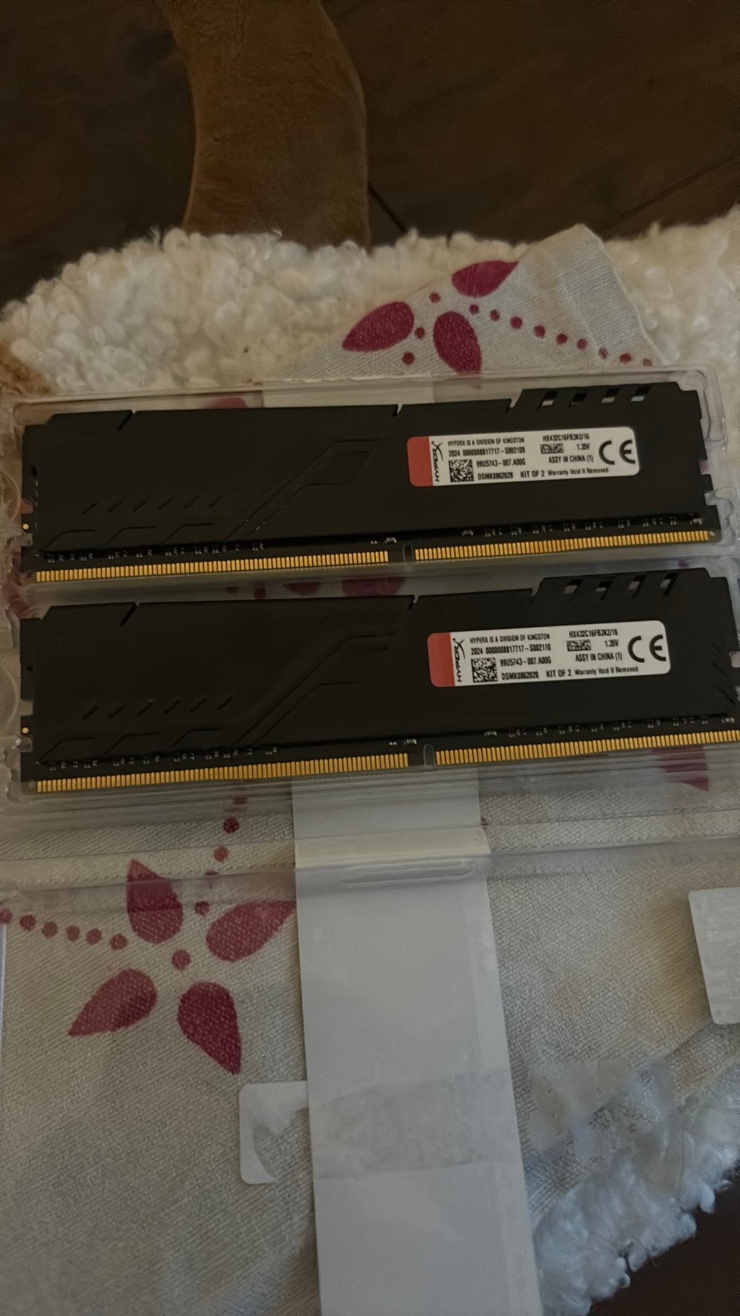 Hyperx Fury DDR4 2x8GB Ram 2400mhz, Computers en Software, RAM geheugen, Ophalen, Zo goed als nieuw, DDR4