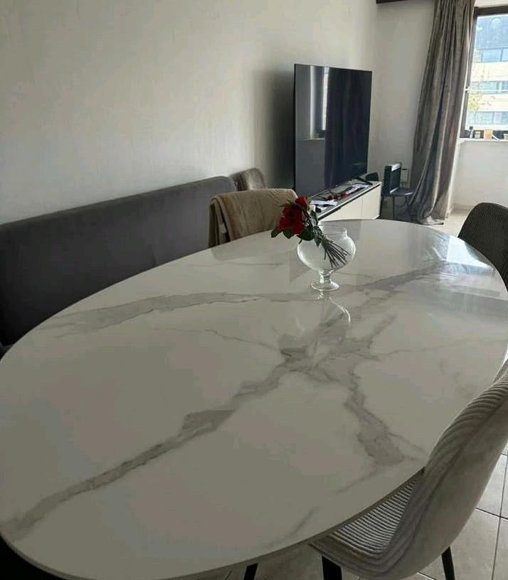 PR LIVING Bisel ovale eettafel van keramiek, Huis en Inrichting, Ophalen of Verzenden