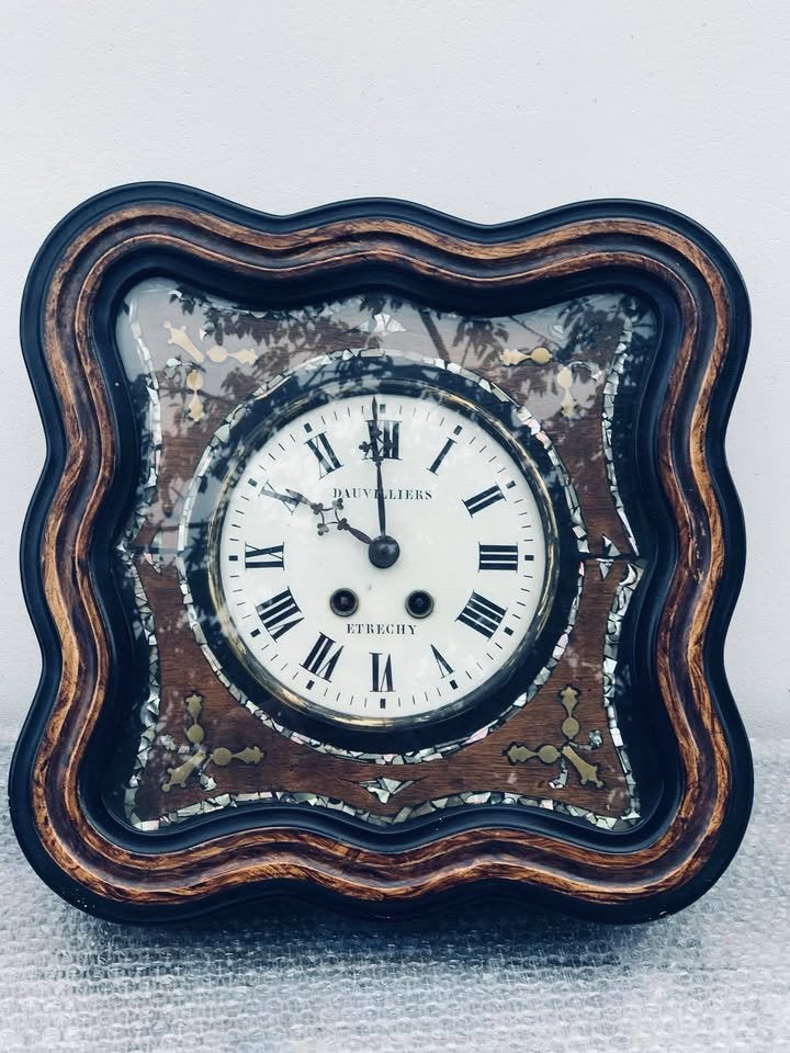Ancienne pendule portefeuille Napoléon III - Dauvilliers, Enlèvement, Comme neuf