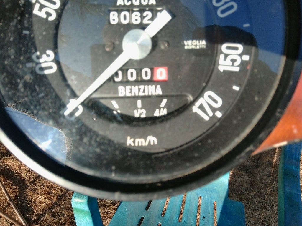 FIAT 850 coupe:instruments ,compteur et cpt -tours :VEGLIA, Enlèvement ou Envoi, Utilisé, Fiat