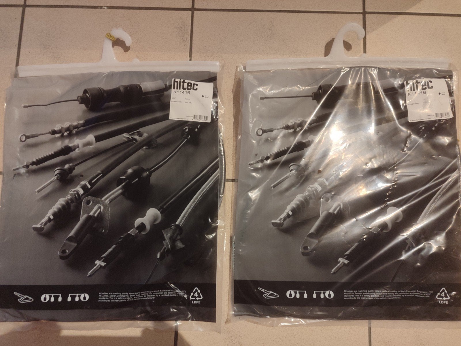 set handrem kabels volkswagen golf 2, Ophalen of Verzenden, Volkswagen
