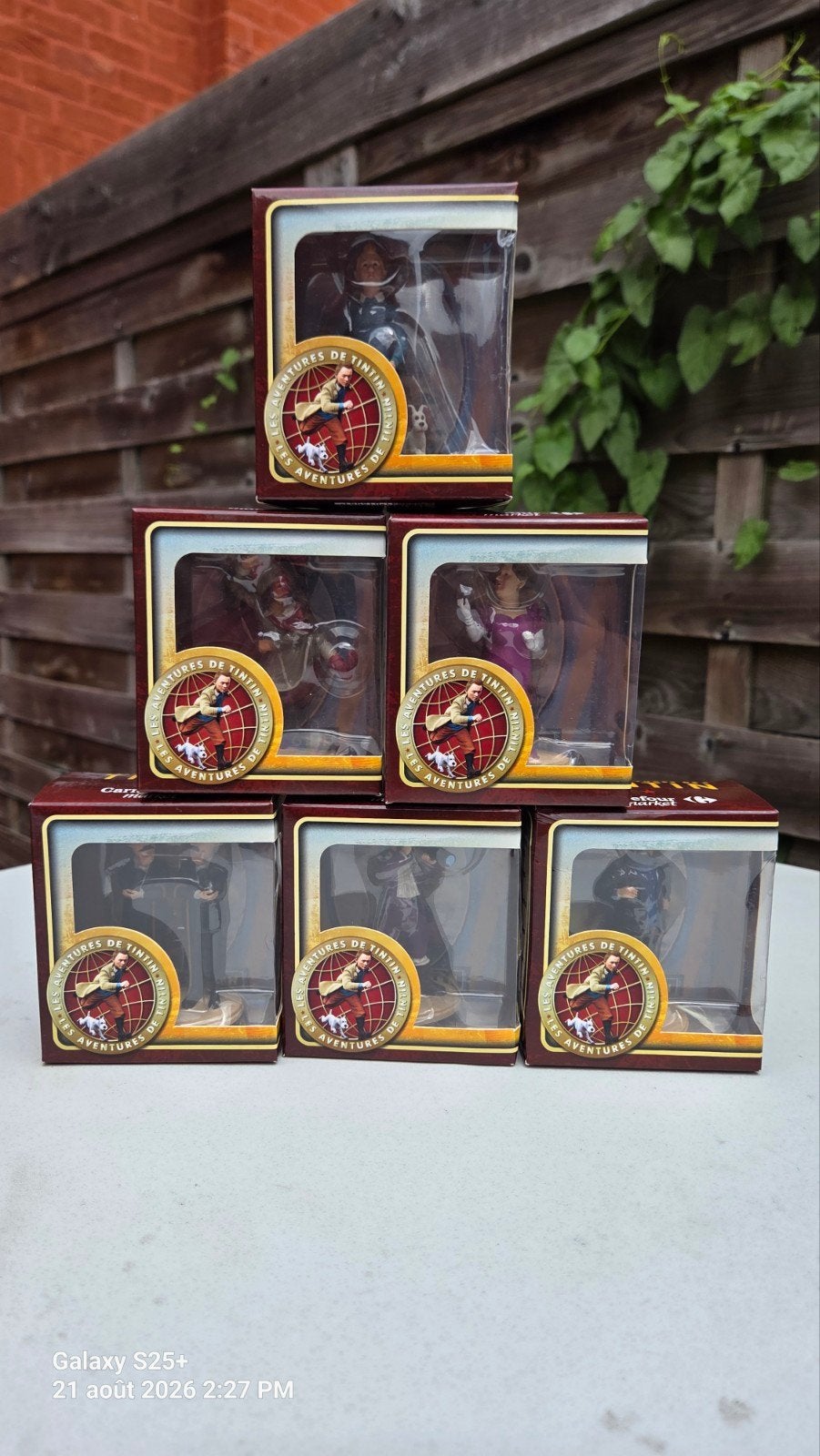 Lot de 6 Figurines Tintin – Les Aventures de Tintin – Collec, Collections, Enlèvement, Comme neuf
