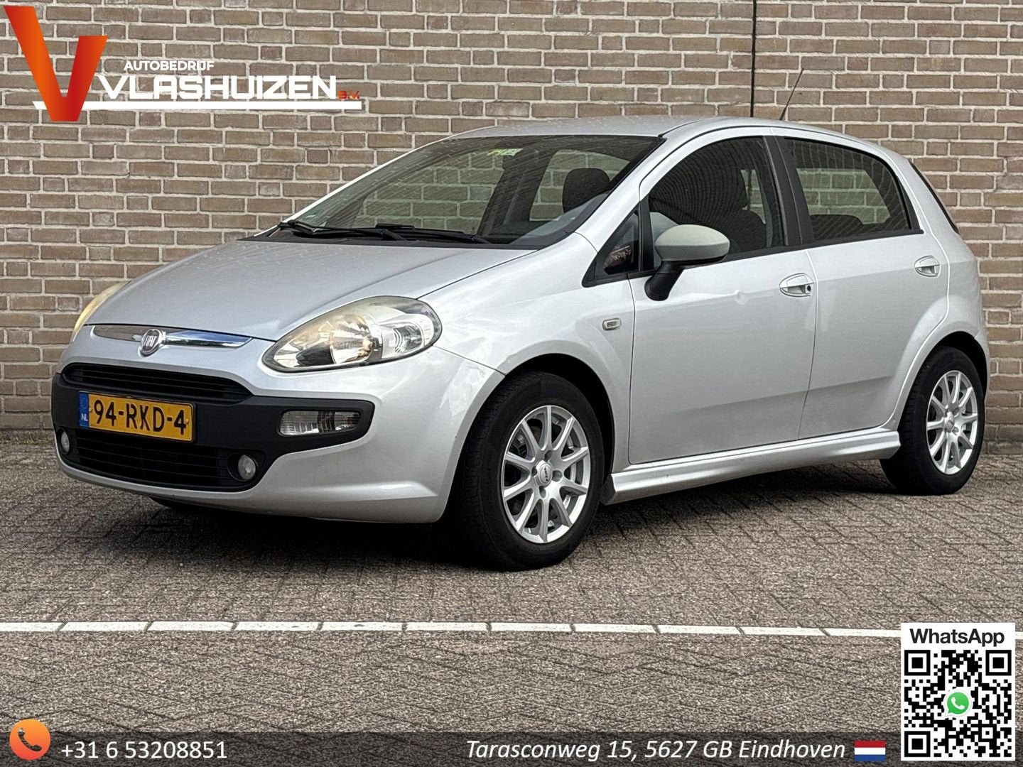 Fiat Punto Evo 1.3 M-Jet Dynamic | Climate | Cruise |, Zwart, Bedrijf, Zilver of Grijs, Te koop
