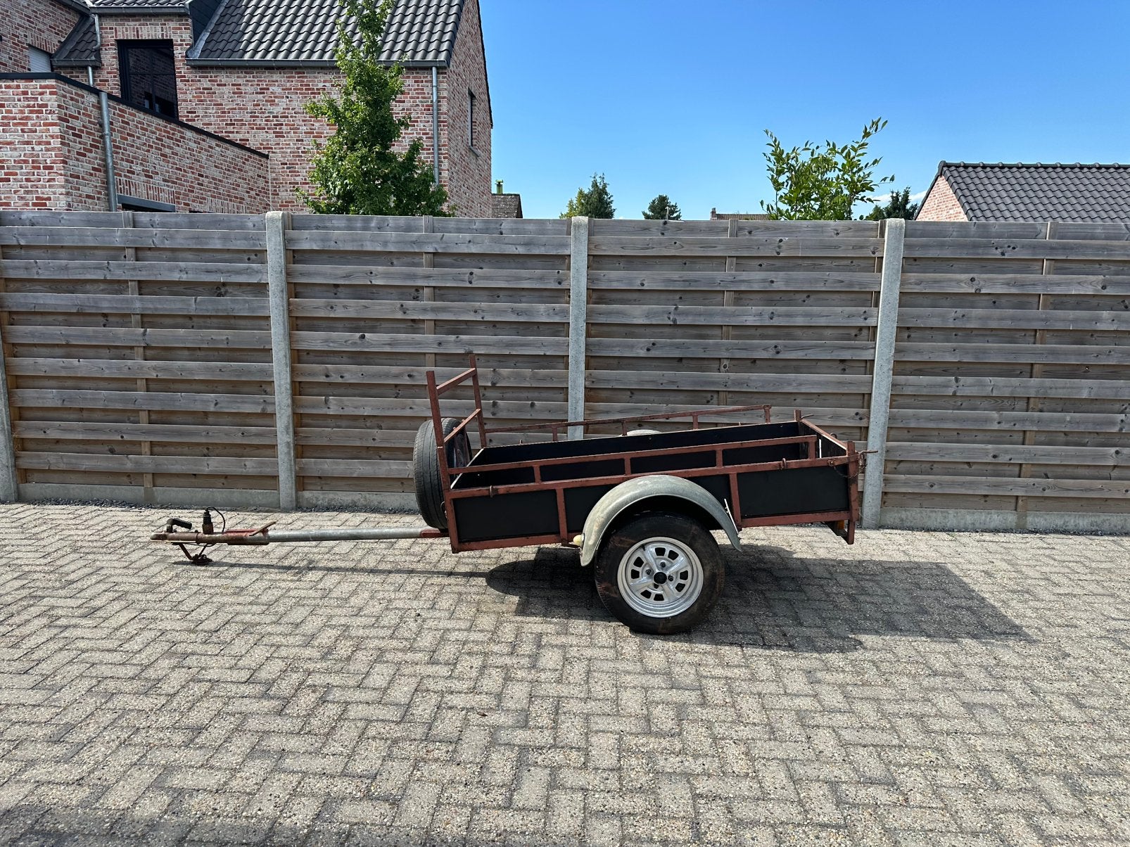 Aanhangwagen remork 100cm x 180cm in goede staat, Enlèvement, Comme neuf