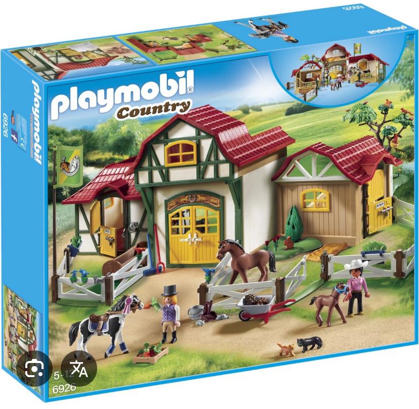 Playmobil Country - manege + extra stal, Kinderen en Baby's, Speelgoed | Playmobil, Ophalen, Zo goed als nieuw, Complete set