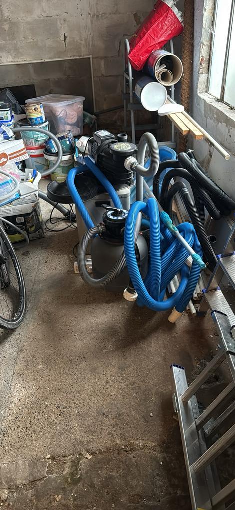 Circulatiepomp met glasfilter en warmtepomp, Enlèvement, Comme neuf
