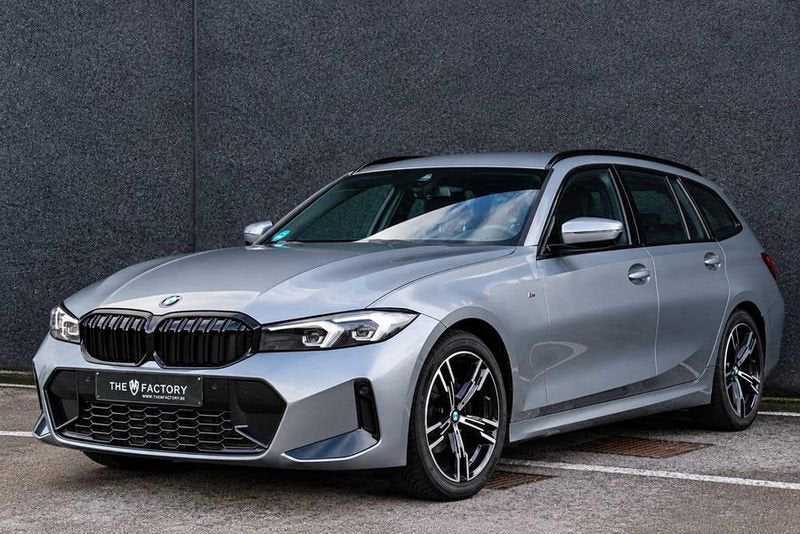 BMW Série 3, Cuir, Argent ou Gris, Euro 6, Noir