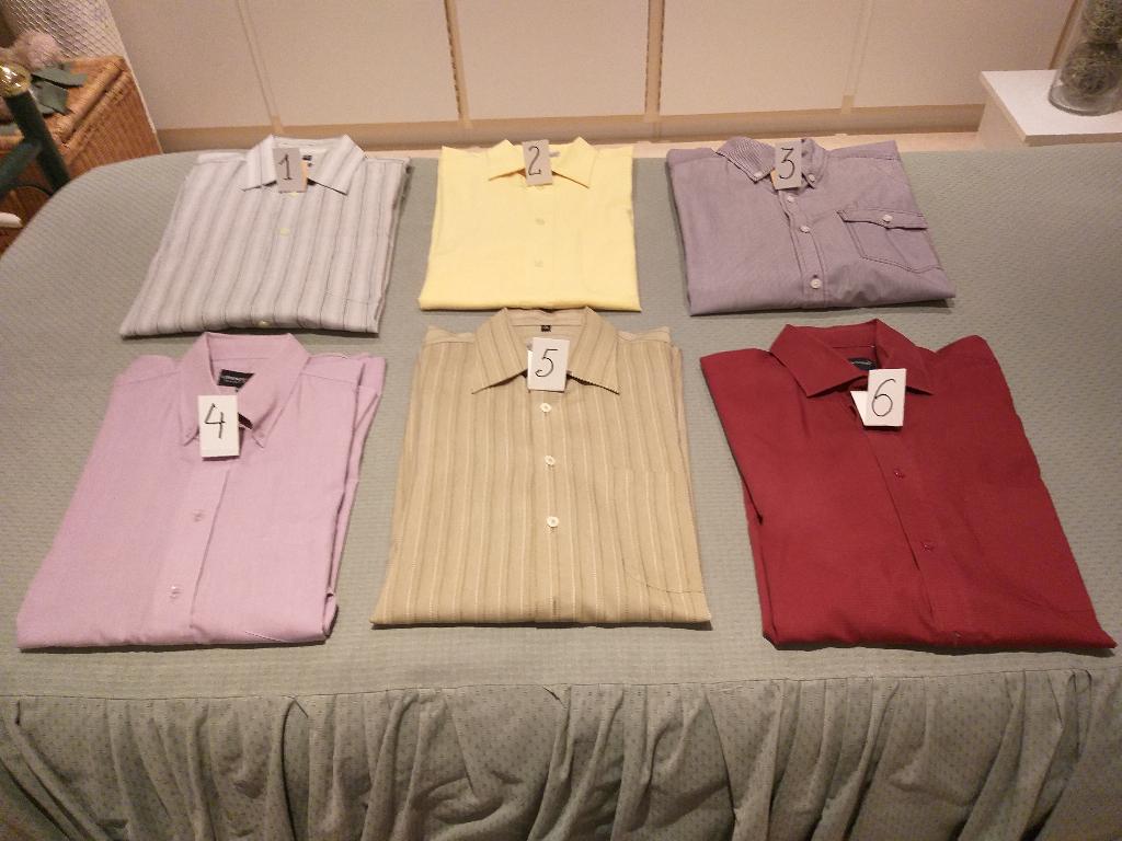 Chemises homme  à manches longues (2,50 euros pièce), Enlèvement ou Envoi, Rouge, Tour de cou 41/42 (L)