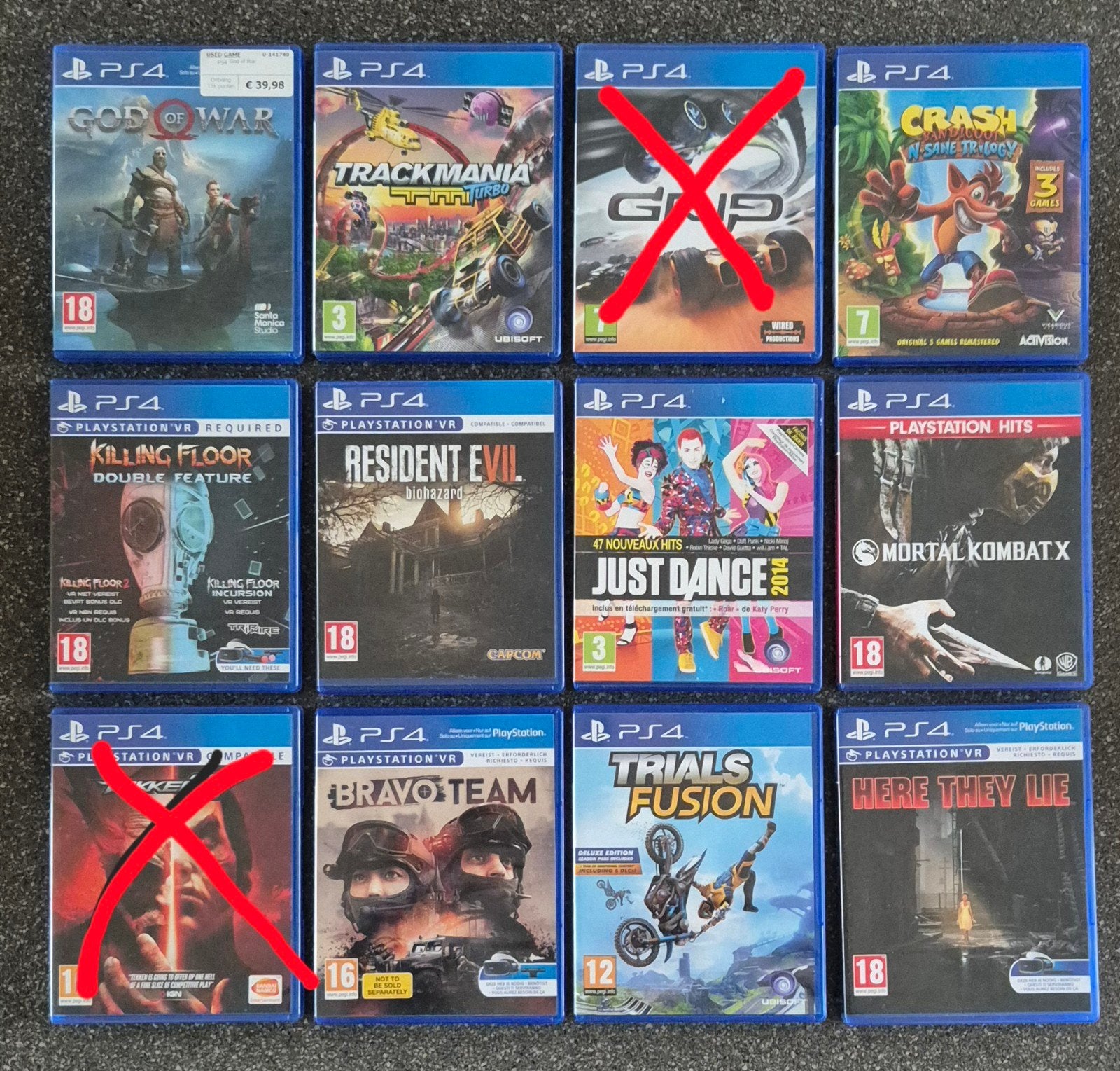 10 Playstation 4 spelletjes / games ps4, Ophalen of Verzenden, Zo goed als nieuw