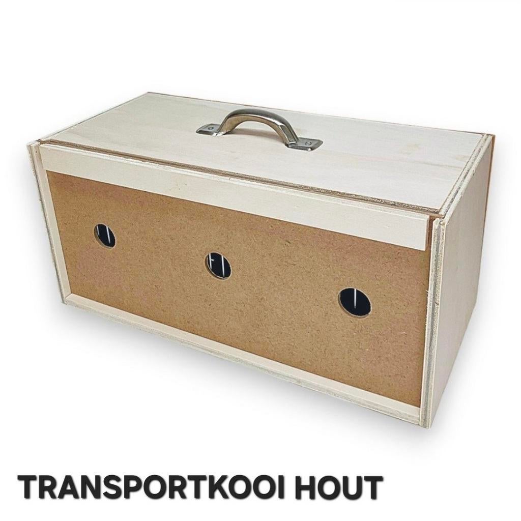 NEW - Cage de transport en bois + poignée, Enlèvement