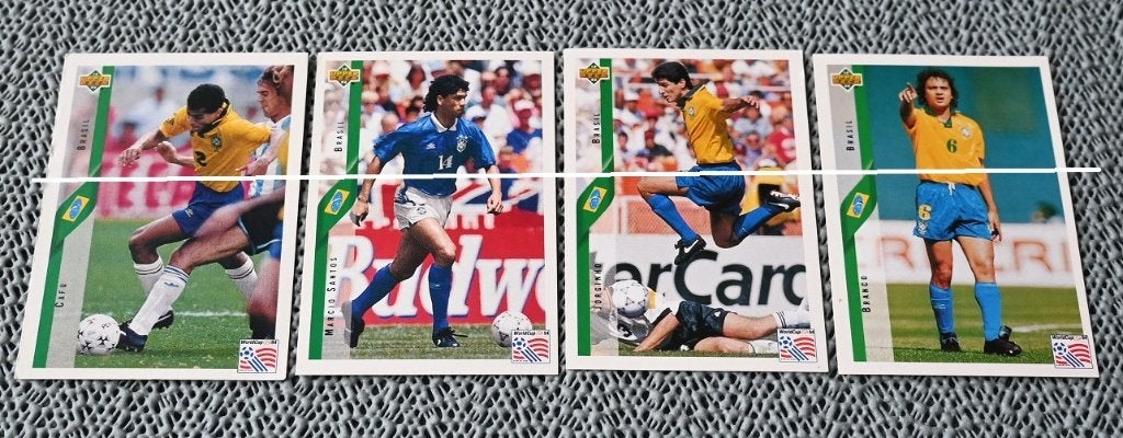 Upper deck World cup USA 94 Brasil / 14 stickers, Envoi, Neuf, Affiche, Image ou Autocollant