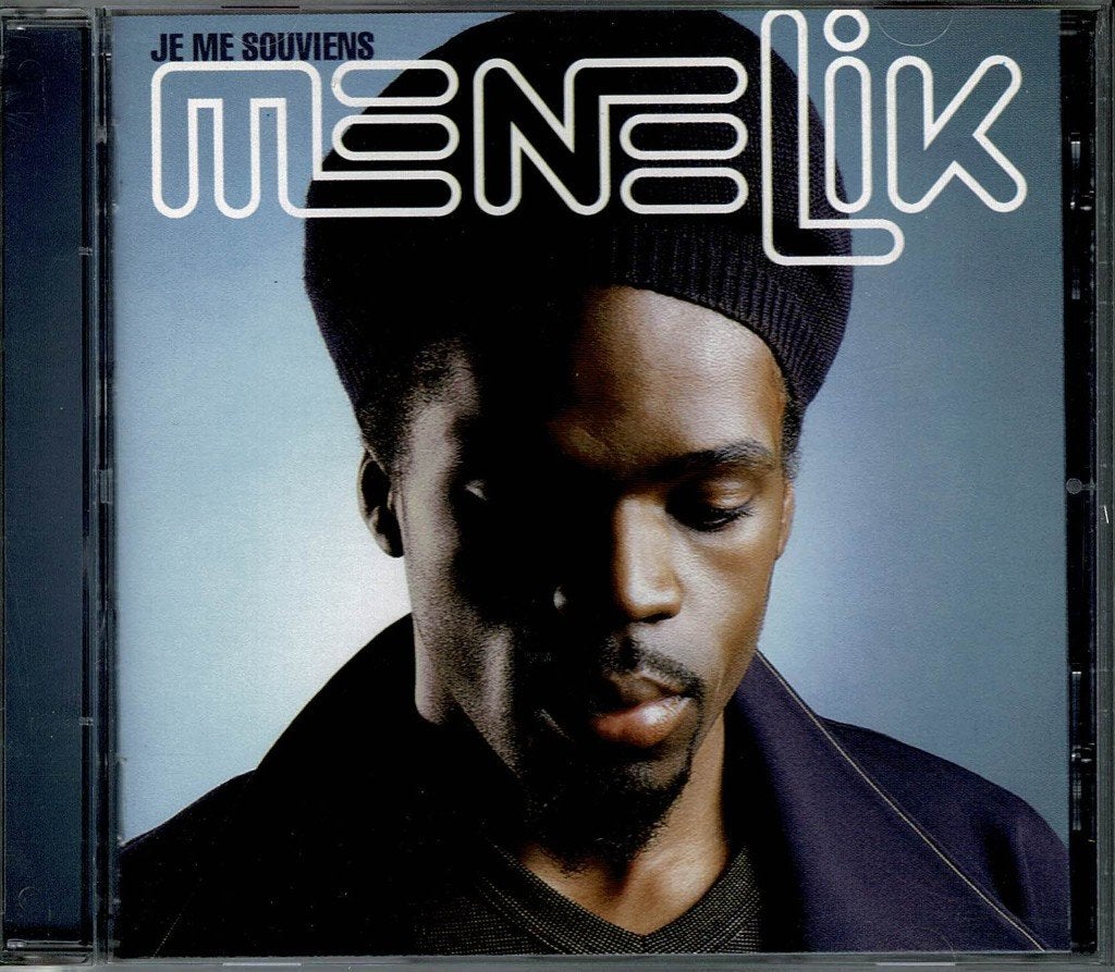 Menelik - Je me souviens, Enlèvement ou Envoi, Comme neuf, Album