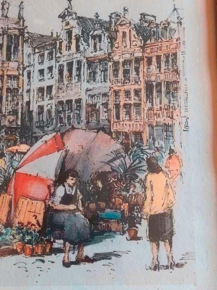 Jan Korthals, Grote Markt Brussel, Antiek en Kunst, Ophalen of Verzenden