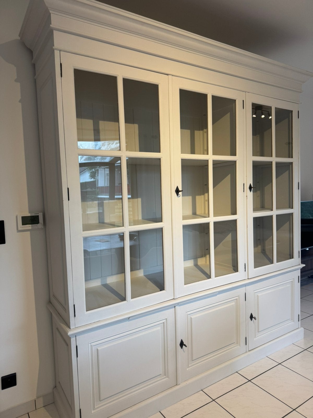 Landelijke vitrinekast, Maison & Meubles, Armoires | Buffets, Utilisé, 200 cm ou plus, 200 cm ou plus, Avec porte(s), Avec tablette(s)