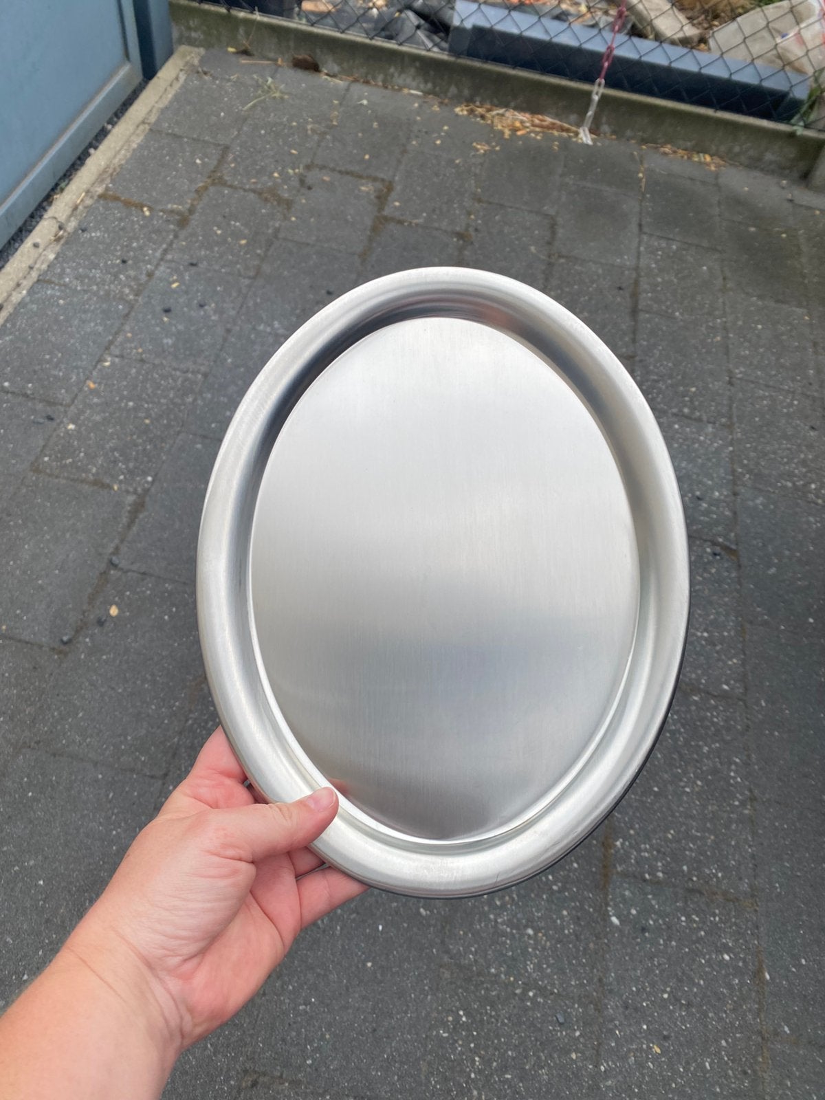 NIEUW 3 inox koffieplateaus, Ophalen of Verzenden, Nieuw