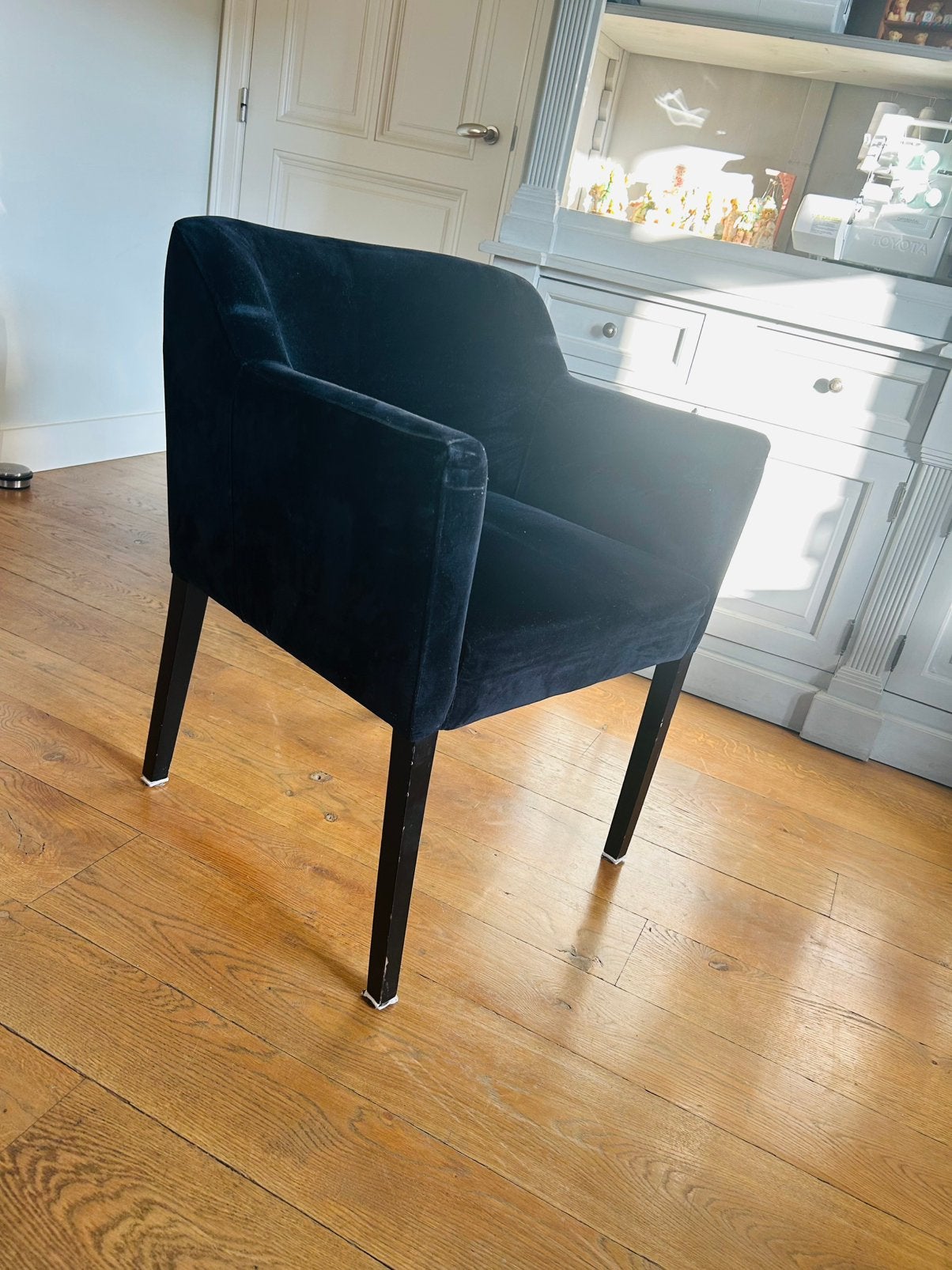Kamer stoelen 10 stuks, Ophalen of Verzenden, Gebruikt, Blauw, Stof