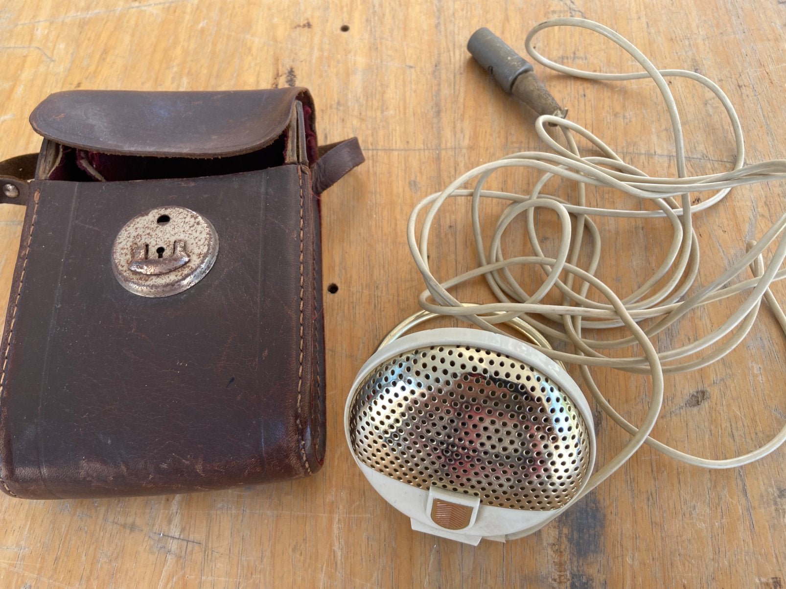 Vintage microfoon van philips type EL3750/03, Verzamelen, Elektronische Apparatuur, Ophalen of Verzenden, Audio en Video
