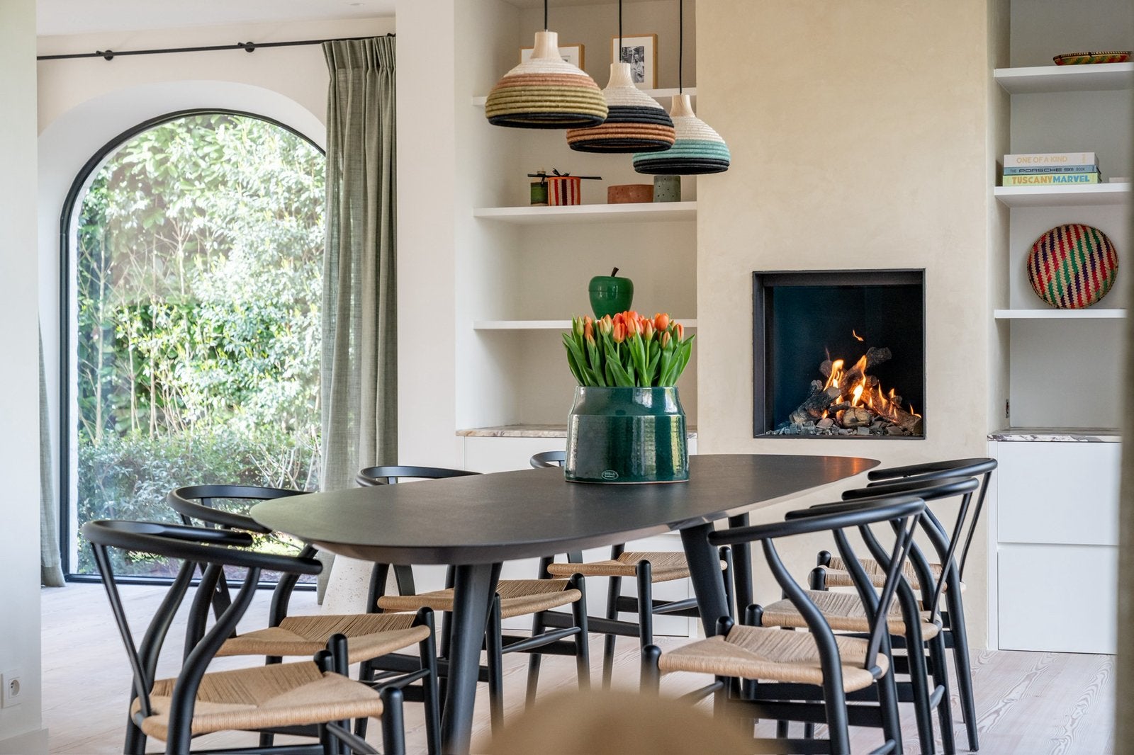 Design eettafel zanotta tweed, Comme neuf, 50 à 100 cm, Chêne, Autres formes