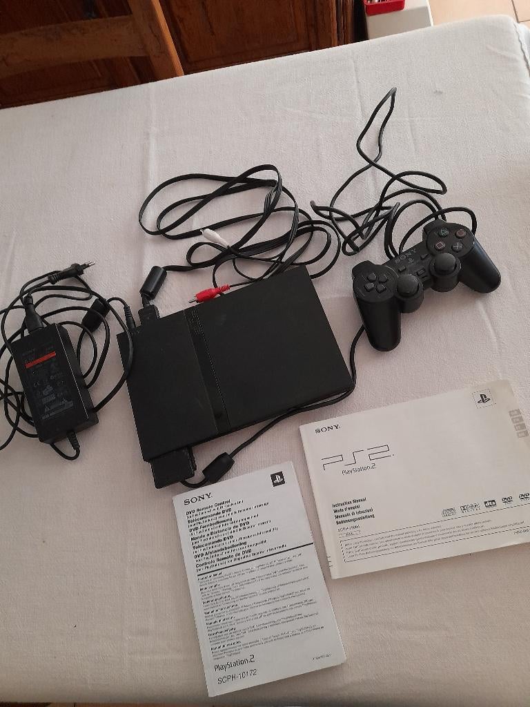 Playstation 2 + kabels + controller en gebruikershandleiding, Games en Spelcomputers, Spelcomputers | Sony PlayStation 2, Ophalen of Verzenden