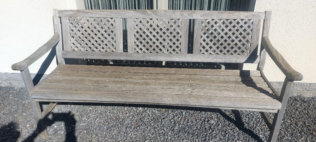 Teak houten tuinbank, Ophalen, Zo goed als nieuw, Teakhout