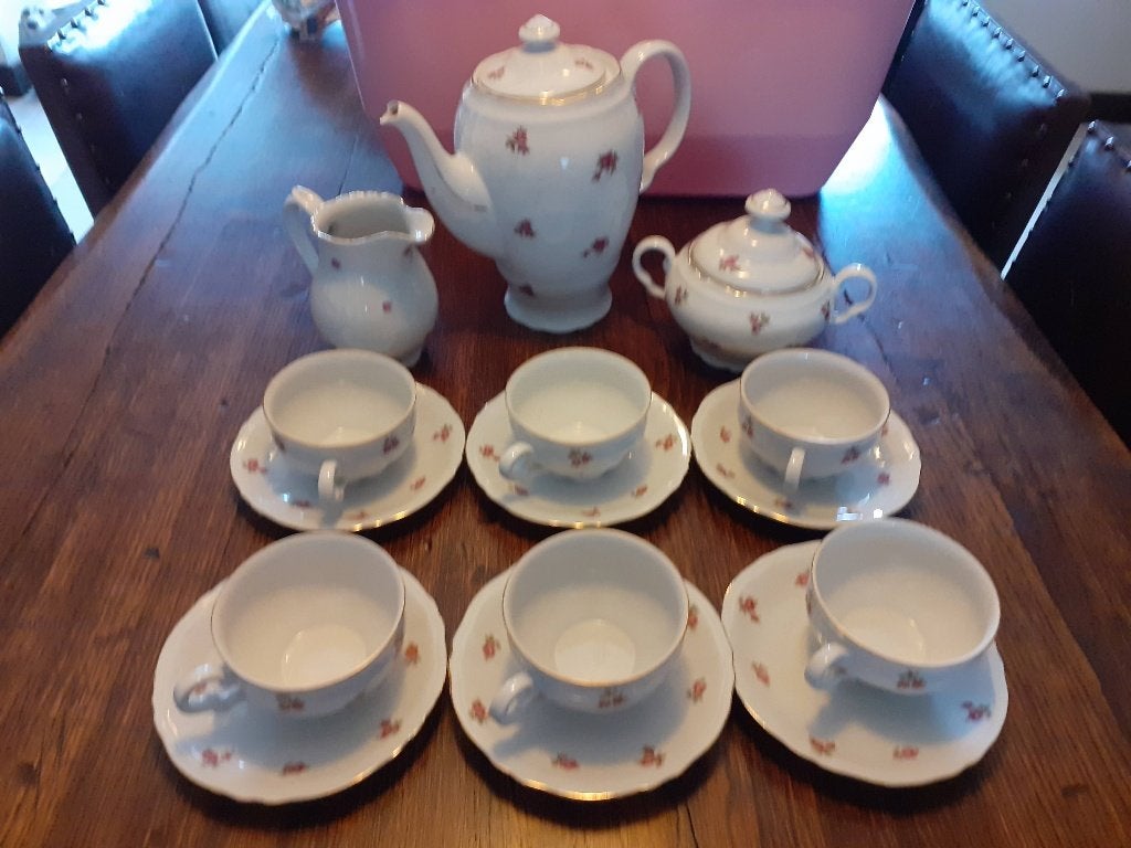 Prachtig oud porseleinen servies Bavaria / Tjechoslowakije, Ophalen
