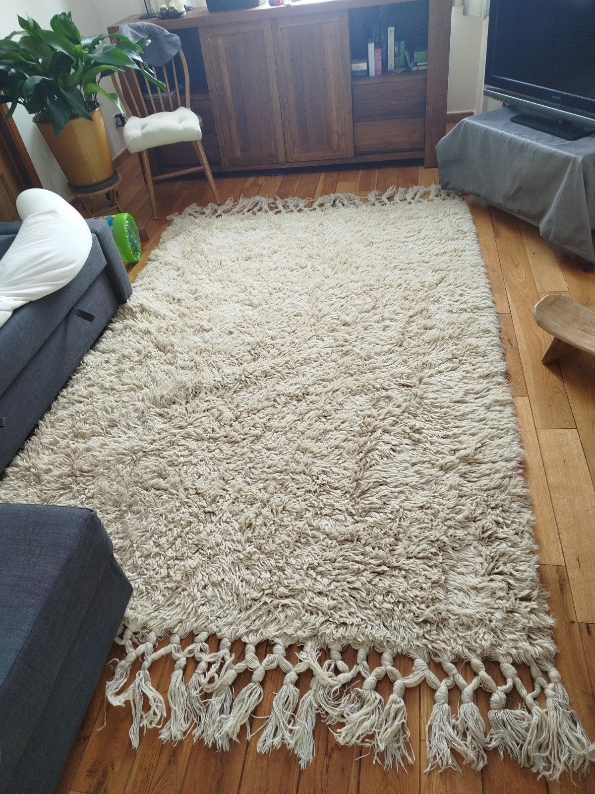 Tapijt van echt wol in Berberse stijl, merk AmpM, Huis en Inrichting, Ophalen
