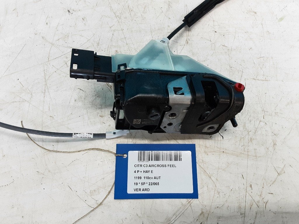 SERRURE DE PORTE ARRIÈRE DROITE C3 Aircross I (2C / 2R), Citroën, Mevr. I. Hauben, Utilisé, Arrière