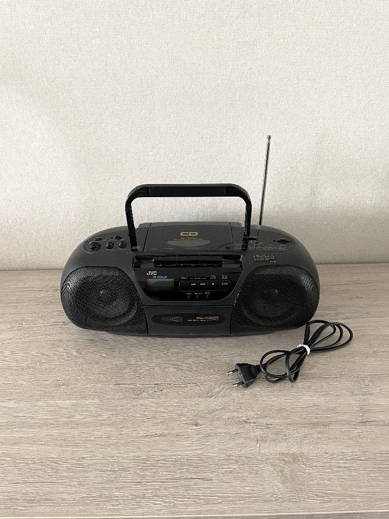 JVC RC-X220 draagbare radio, cd-speler en cassette speler, TV, Hi-fi & Vidéo, Enlèvement ou Envoi, Utilisé, Radio, Avec lecteur de CD