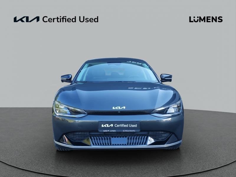 Kia EV6 Earth 77,4 kWh AWD, Auto's, Automaat, https://public.car-pass.be/vhr/8e9f7086-7dc1-4844-8150-e2b694ae141b, 5 deurs, Zilver of Grijs