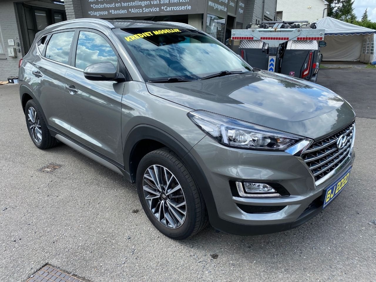 Hyundai Tucson FEEL 2WD NAVI CRUISE LEDER MET GARANTIE, Autos, Hyundai, Cuir, Argent ou Gris, Achat, Euro 6