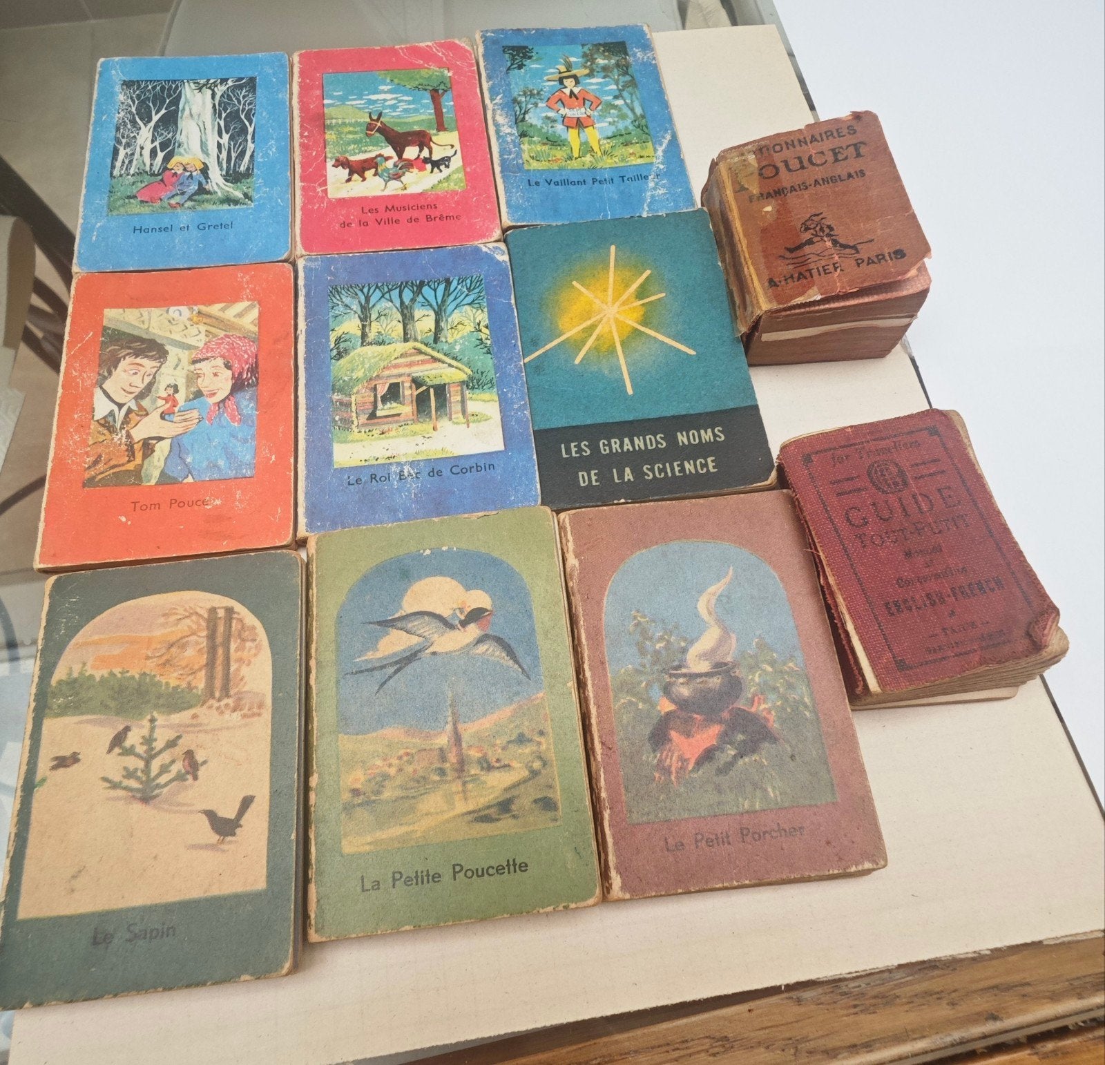 Lot de mini livres usagés vintage, Enlèvement