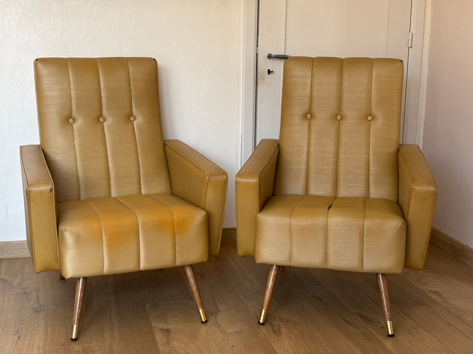 Vintage midcentury zetels, Ophalen, Gebruikt