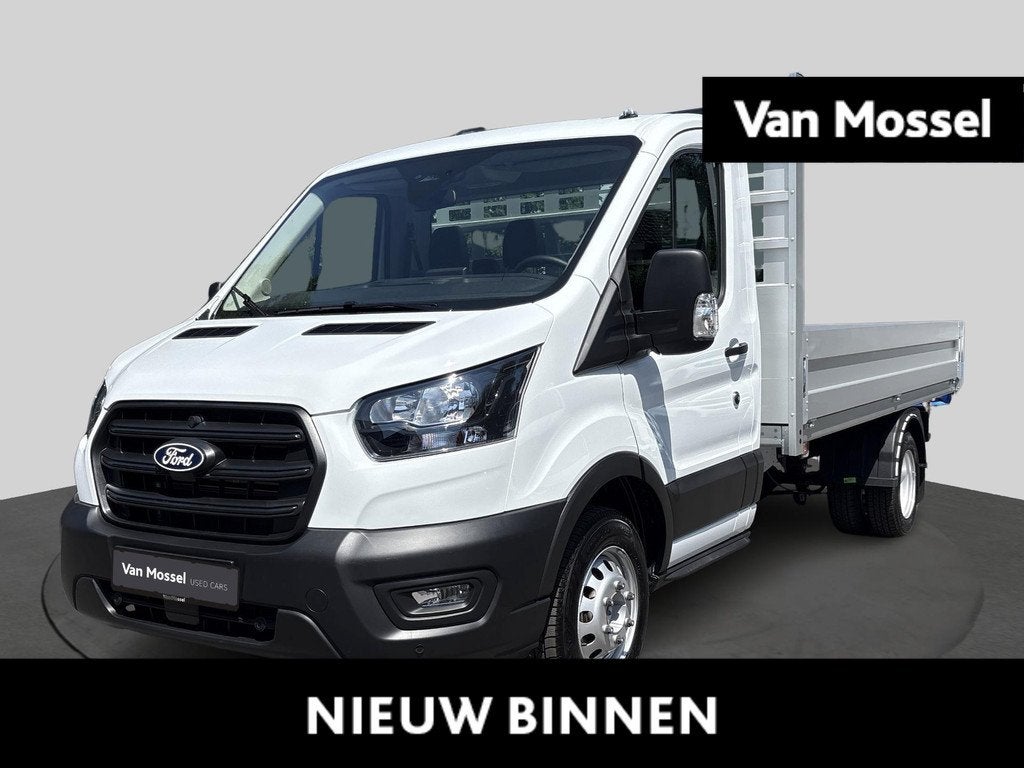Ford Transit 350L 165ch A10 RWD|Trend|Open laadbak|sleep 3.5, Auto's, Automaat, 4 cilinders, Wit, Bedrijf