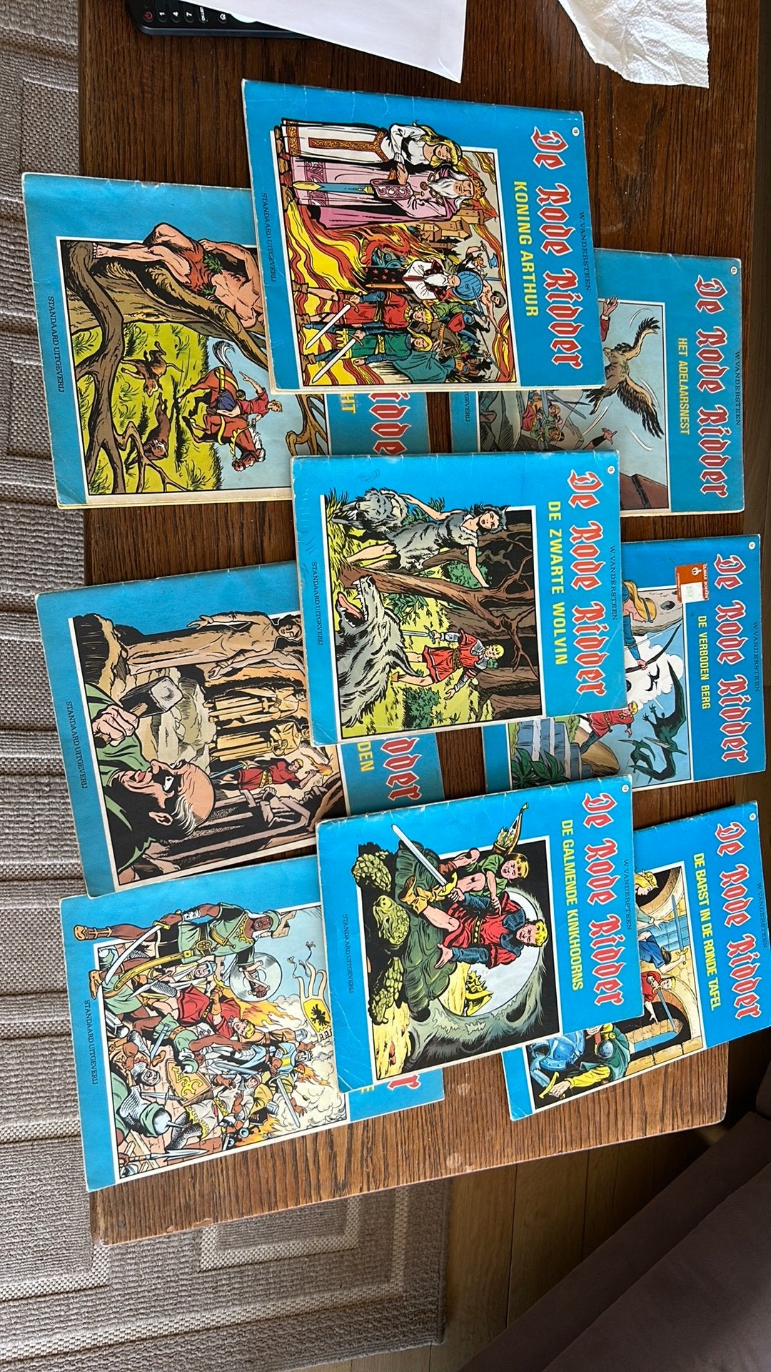 De Rode  Ridder : 9 strips van 1975, Gelezen, Willy Vandersteen, Ophalen of Verzenden, Meerdere stripboeken