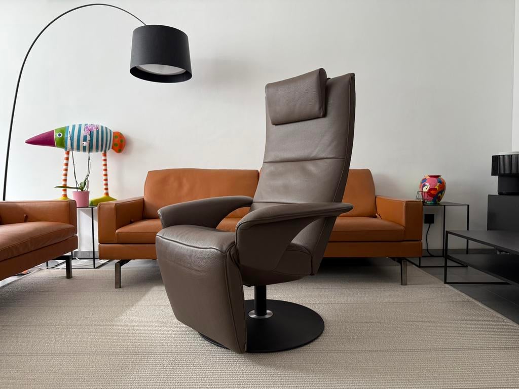 2x JORI Felini Relax Mono-Move (L/Maxi), Huis en Inrichting, Fauteuils, Ophalen of Verzenden, Zo goed als nieuw, Leer, Leolux durlet benz vitra hukla stressless minotti fritz hansen