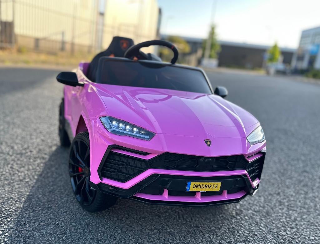 Lamborghini Urus 12v Roze RC - Leer - Rubberbanden - FM Ra, Enlèvement ou Envoi, Neuf