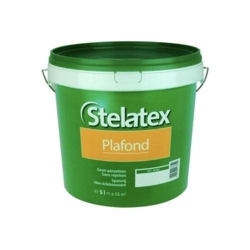6 pots de peinture acrylique STELATEX blanc extra mat 2,5L, Enlèvement, Blanc, Peinture