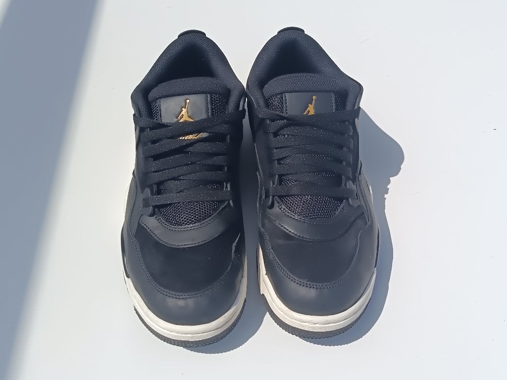 Nike Air Jordan 4 RM Black/Gold, Ophalen, Zwart, Nike, Sneakers