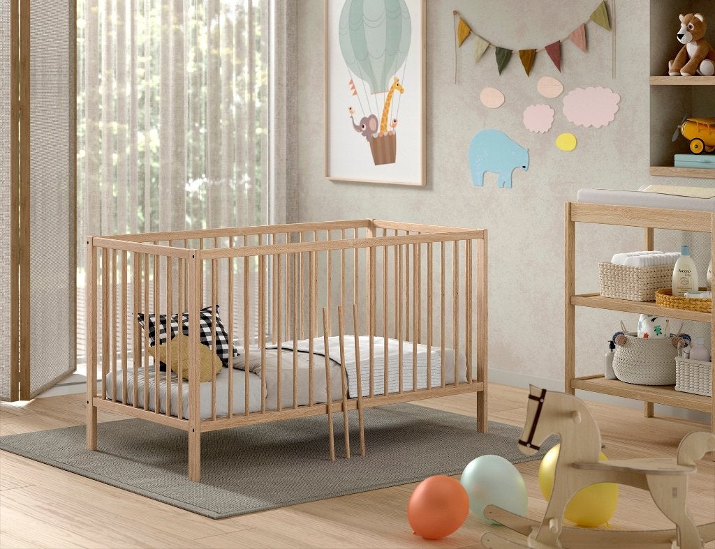 DINO BABY-/PEUTERBED 70 x 140 cm, Ophalen, Nieuw, Ledikant