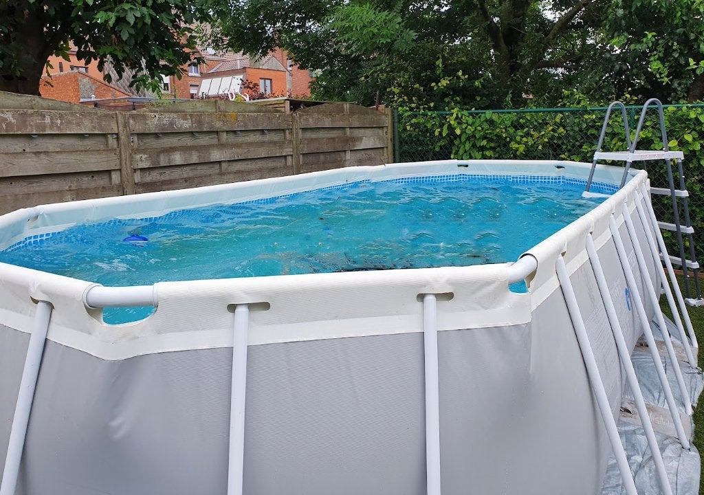 Intex opzet Zwembad met verwarming, Jardin & Terrasse, Piscines, Utilisé, Piscines hors sol, 120 cm ou plus, 400 cm ou plus, 200 à 300 cm