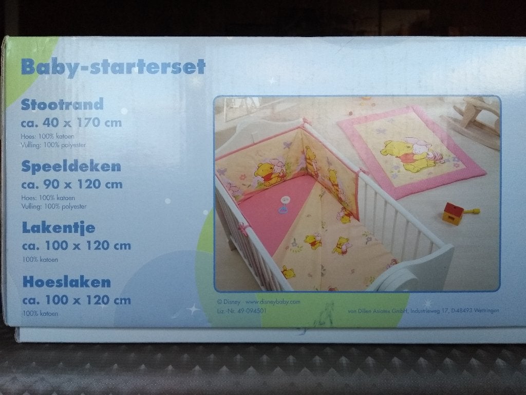Baby startersset met bedomranding, deken en dekbedovertrek, Kinderen en Baby's, Ophalen of Verzenden, Gebruikt, Kraamcadeau
