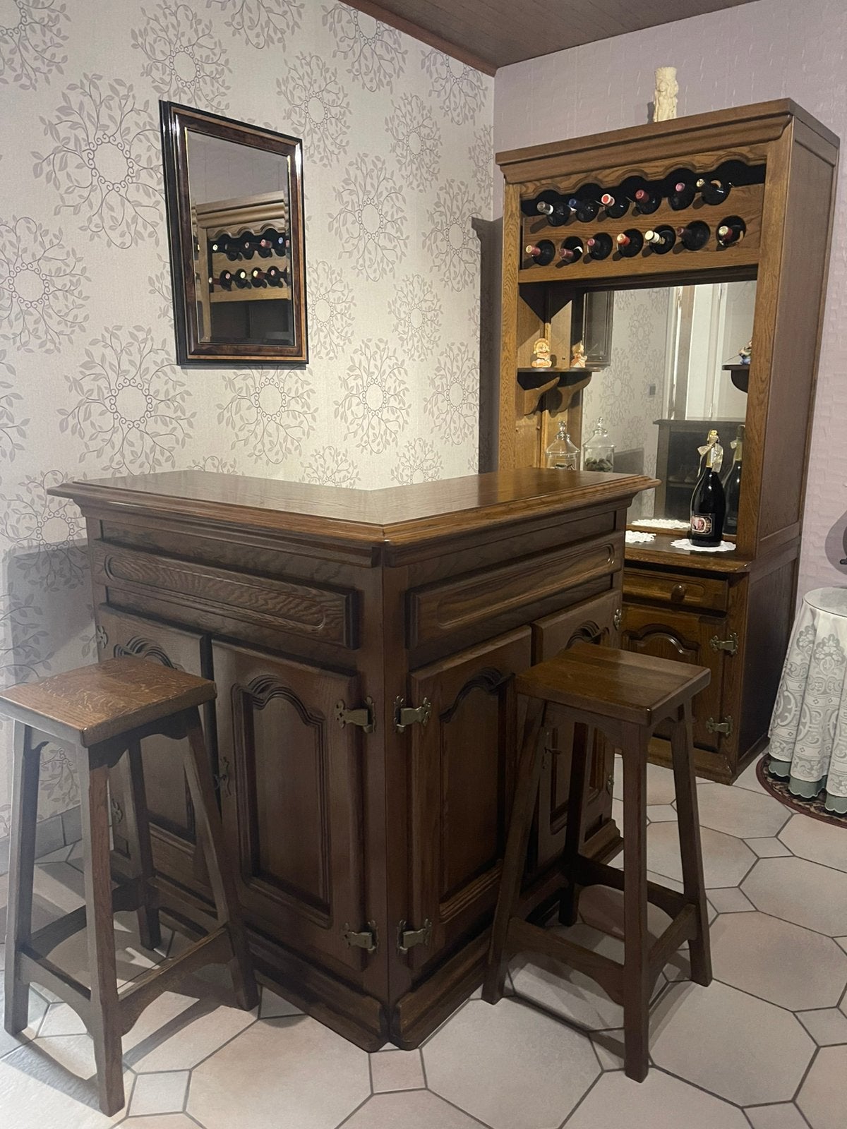 Bar + kast, Huis en Inrichting, Ophalen, Zo goed als nieuw