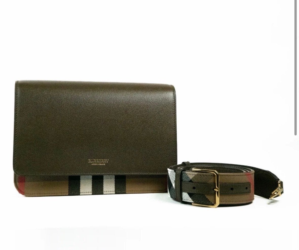 BURBERRY - Schoudertas - leer - kastanjebruin nieuw, Ophalen, Nieuw, Leer
